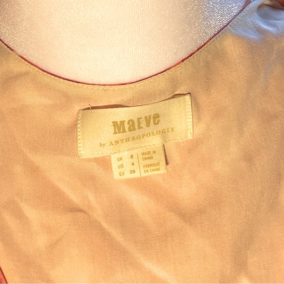 Anthropologie Maeve Banana Grove Maxi Dress Size 4 - Picture 6 of 6